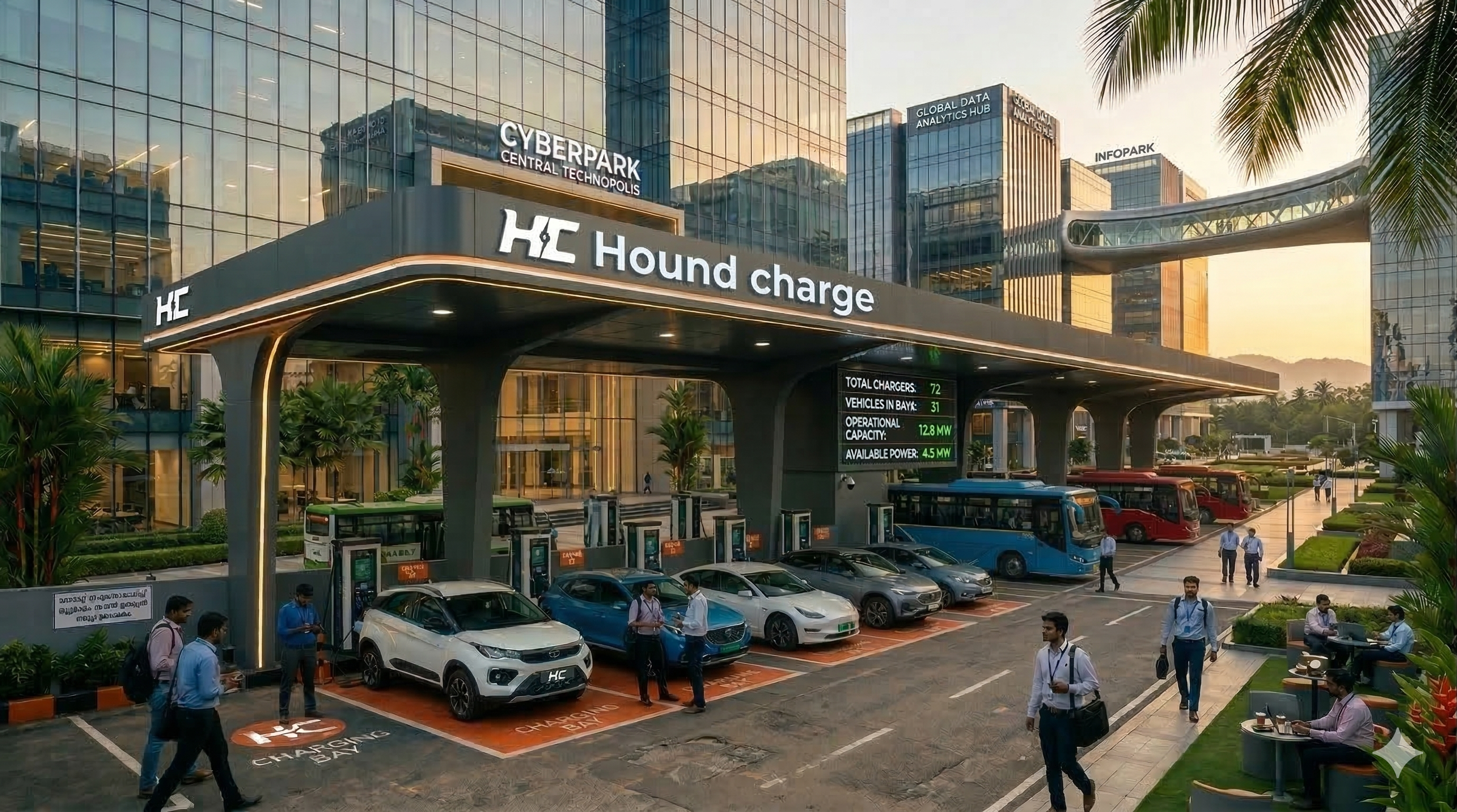 Hound Nyx tech park EV charging station